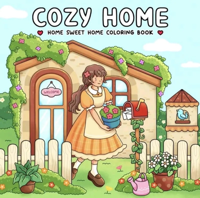 دفتر تلوين cozy life